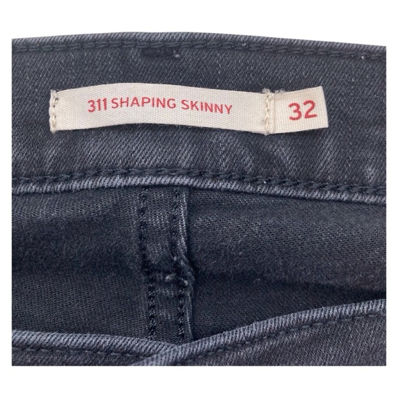Levi’s 311 Shaping Skinny Jeans Women’s | Size 32 | Black | High Rise moto - Picture 7 of 13